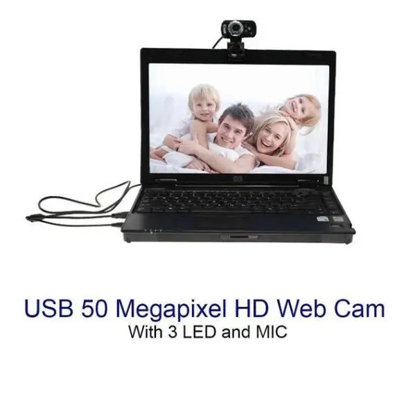 Fanshu Full HD 1080P USB 50,0 м Веб-камера видео Компьютерная камера с микрофоном 3 светодиодный для ПК ноутбука Skype