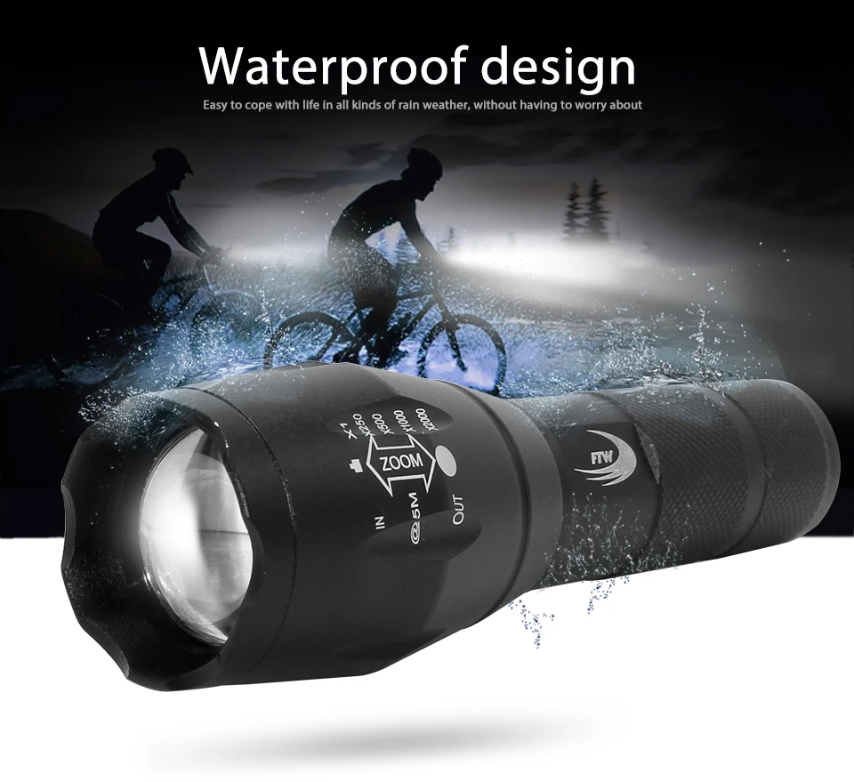 Best Bicycle Light 7 Watt 2000 Lumens 5 Mode Bike T6 LED Bike Light lights Lamp Front Torch Waterproof flashlight Torch Holder BL801 3