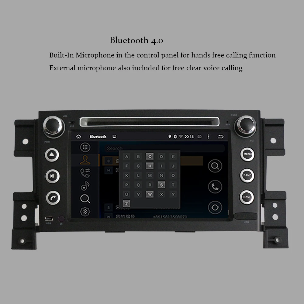 Top Android 9.0 Octa Core 4GB RAM Car Multimedia Player with GPS Navigation For Suzuki Grand Vitara 2005-2015 Car Radio Stereo WIFI 7