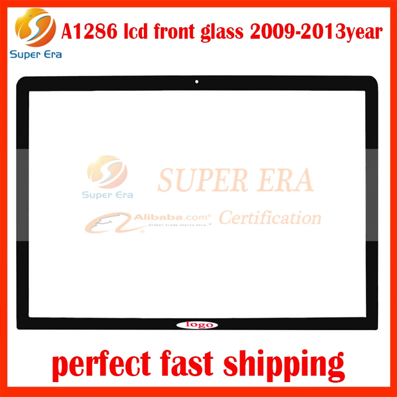 10pcs lot for font b macbook b font pro 15 4 front lcd glass A1286 display