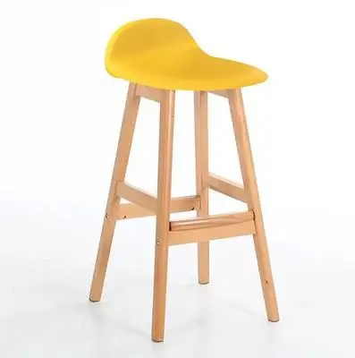 Современный дизайн, барный стул, твердый деревянный барный стул, Северный ветер, модный, креативный, кухонный, комнатный, скандинавский, барный стул - Цвет: style 25