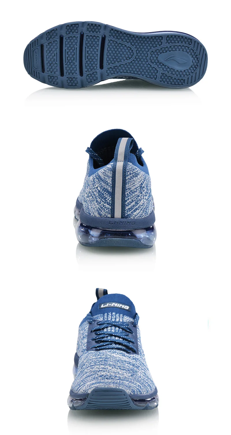 Li-Ning/мужская Трикотажная обувь BUBBLE MAX; дышащая удобная спортивная обувь с подкладкой; кроссовки; AGLN055 YXB163