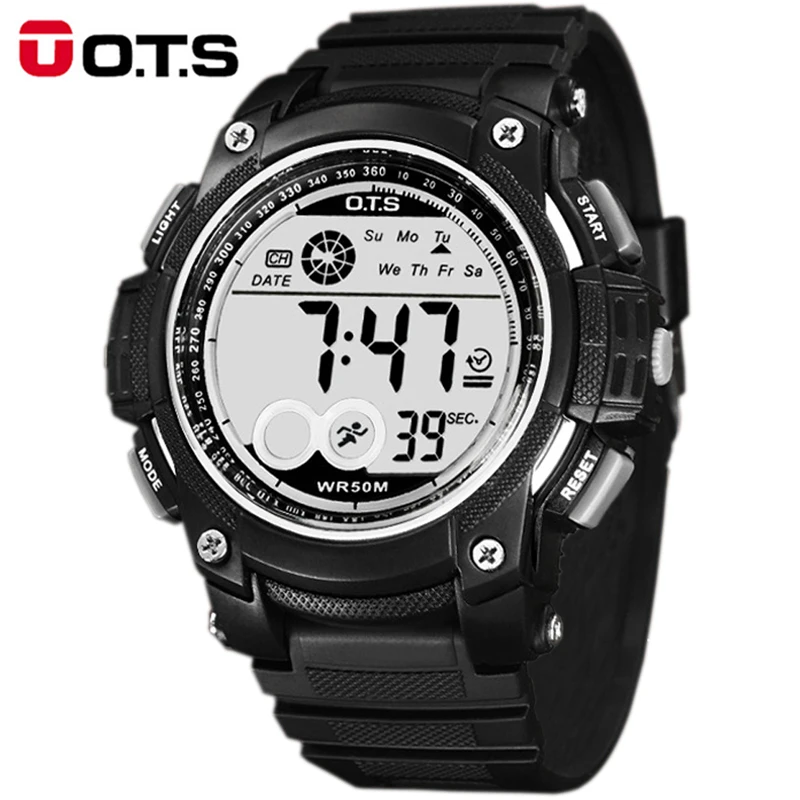 OTS digital font b watch b font Digital font b Watches b font font b men