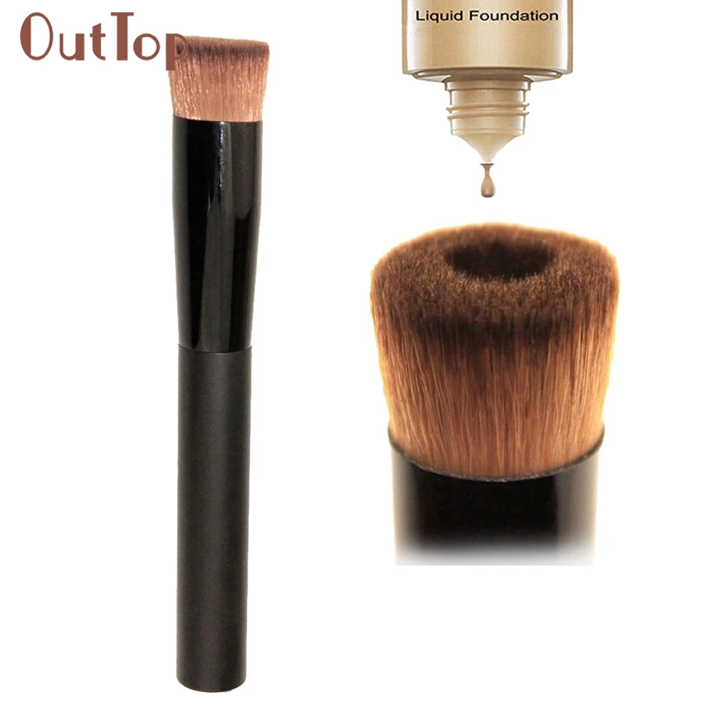 

New Pro Multipurpose fluid Face Blush Brush Foundation Cosmetic Makeup Tools 0323B5Down