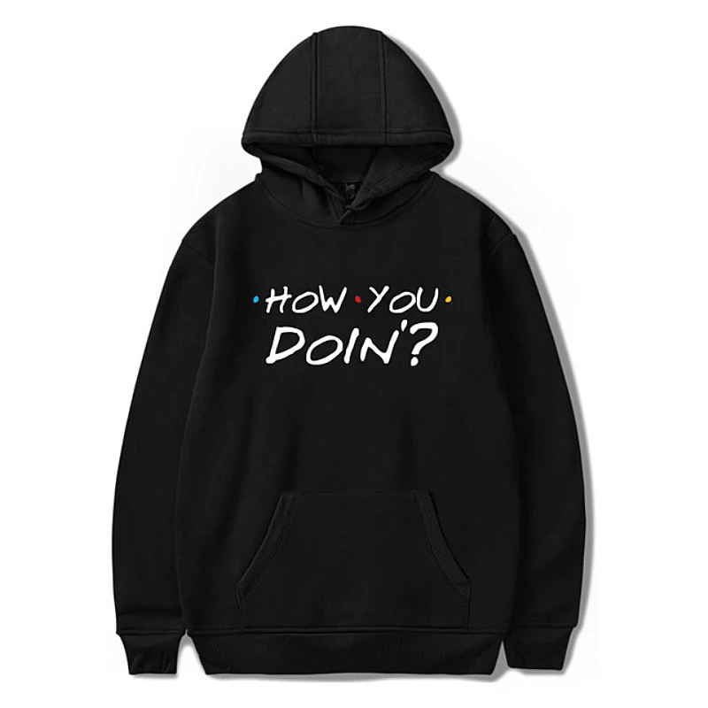 

FRIENDS Printed Sweatshirt Hoodies Women/Men TV Show How You Doin Hoodie Sweatshirts Fashion Fleece Warm Jacket Coat 4XL Clothes