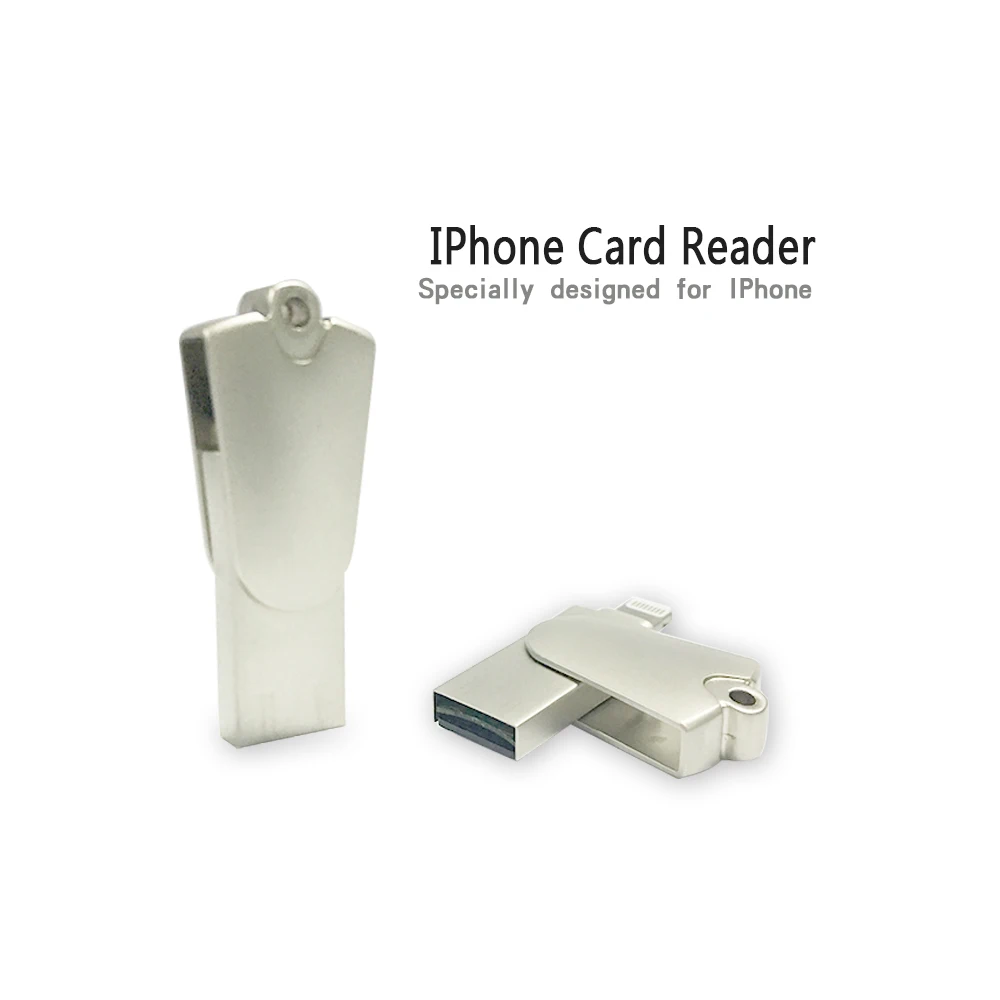 E. lixz USB 2,0 картридер 2 микро-sd TF OTG Card Reader Писатель Для iPhone 5/5S/6/6plus/6s/6s Плюс/ipad/itouch/Macbook