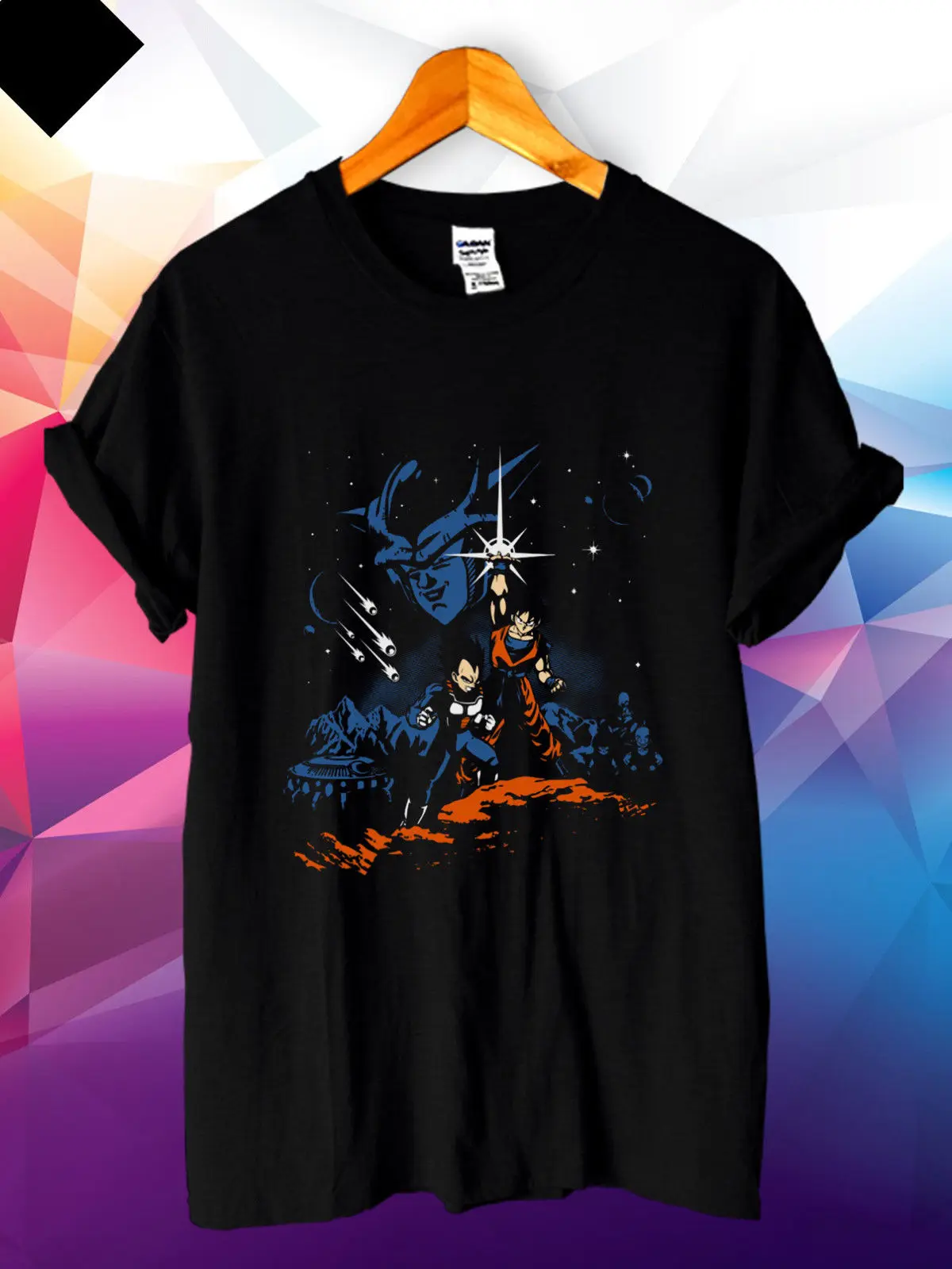 

Dragon Ball Z Saiyan Star Wars Style New Street Wear Casual T-Shirt S,M,L,XL,2XL Print Tee Short Sleeve Clothing free shipping