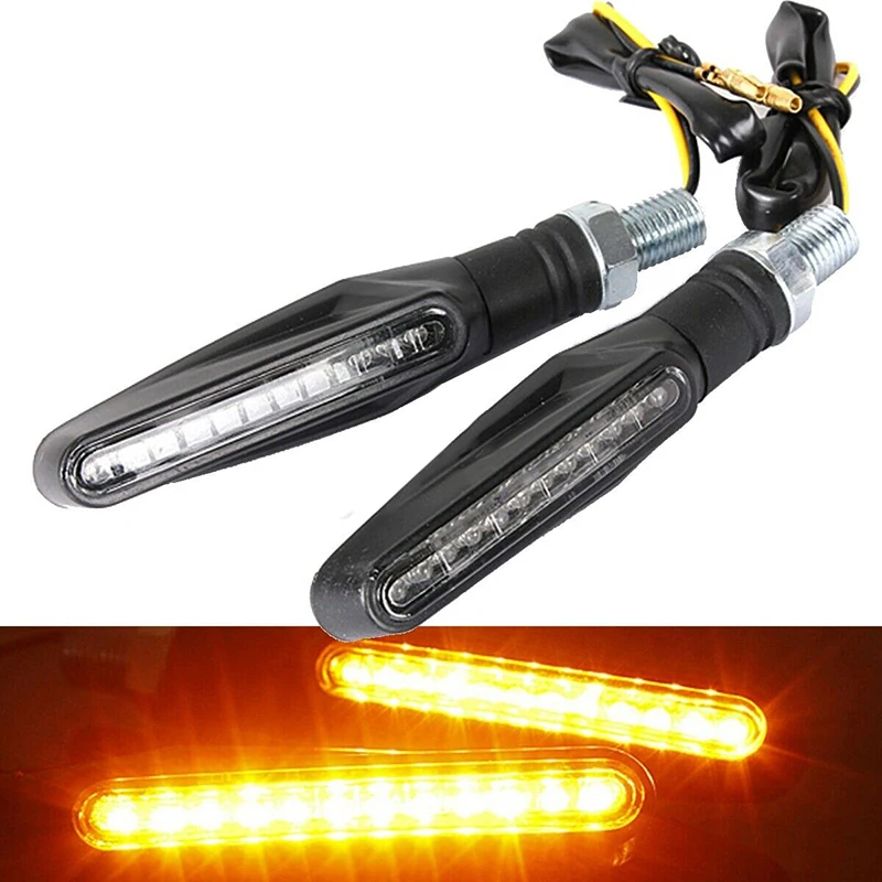 

2x Universal Motorcycle Bike 12V 12 LED Turn Signal Blinker Light Indicator Lamp