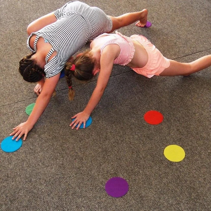 

Color Education Carpet Marking Nylon Velcro Positioning Logo Circle Children's Game Outdoor Training toys