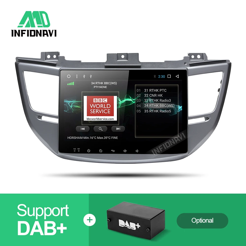 Perfect android 8.1 car dvd for Hyundai Tucson/ ix35 2016 2017 gps navigation radio video stereo multimedia player octa core IPS screen 3