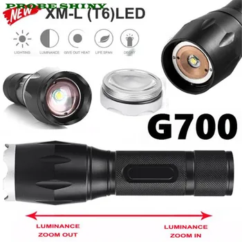 

G700 X800 LED Tactical Military Cree XM-L T6 Flashlight Torch Waterproof Zoom Free Shipping #NN06