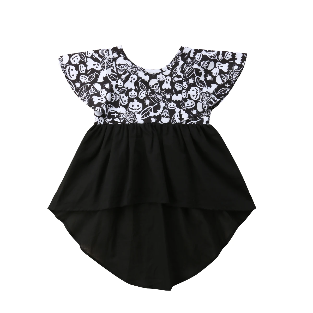 

Halloween Newborn Baby Girl Skull Romper Tutu Skirt Playsuits Fashion Outfit