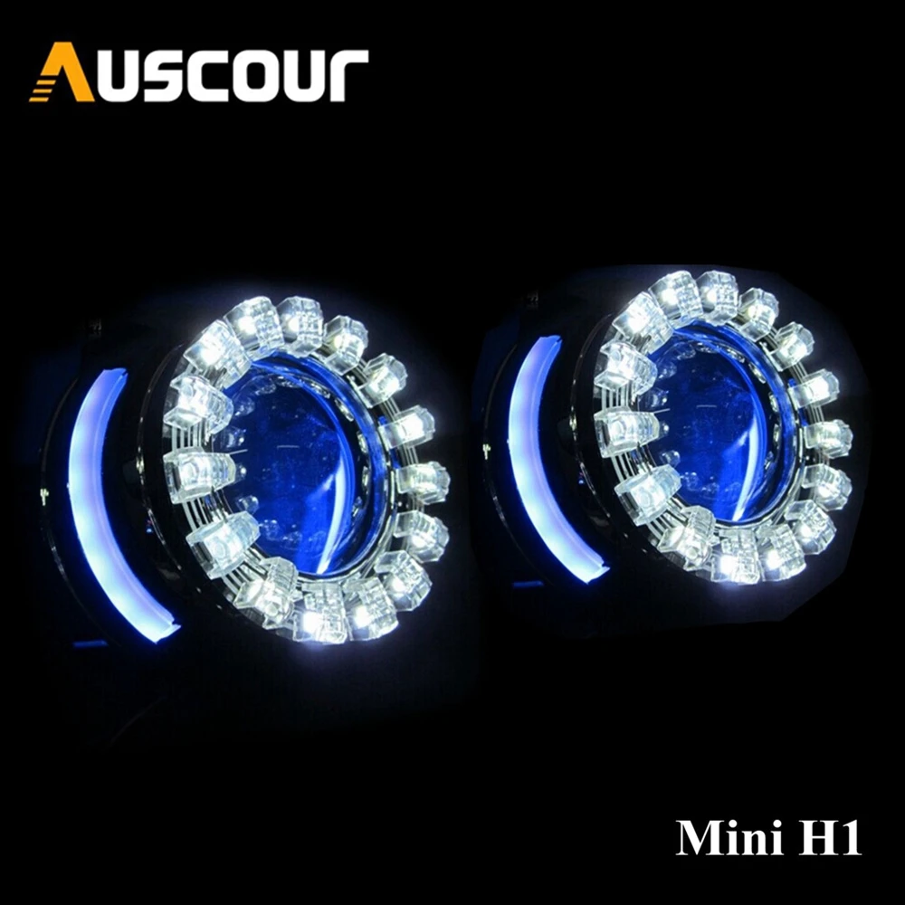 

2.5inch Bixenon Projector Lens Headlight Reflector motorcycle car modify refit lens diy fit for with dual angel eyes shrouds