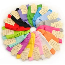 Женские хлопковые носки, одноцветные, стильные, повседневные, милые, яркие, 10 пар/лот, разные цвета, горячая Распродажа, Осень-зима, новая мода