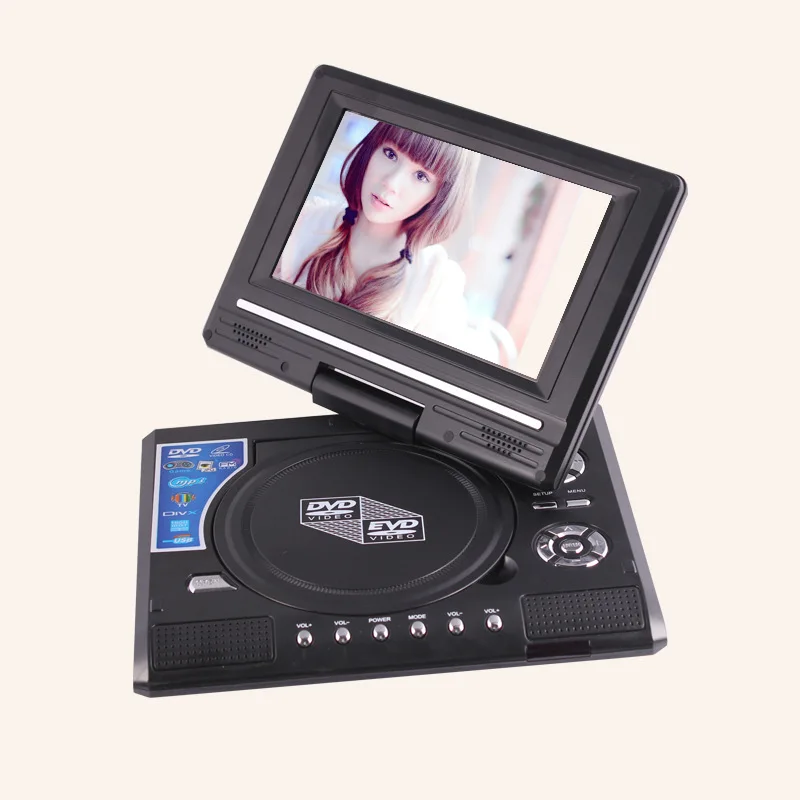 

Manufacturers direct batch mobile DVD HD portable EVD7.8 inch with small TV Mini player