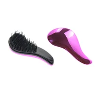 Розовая Расческа для укладки волос для мужчин, детей, женщин, плоская расческа для путешествий, распутывающая расческа для волос