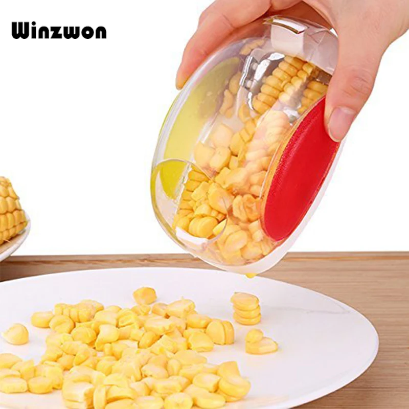 

1Pcs Corn Stripper Corn Cutter Shaver Peeler Stainless Steel Quick Corn Cob Remover Fruit Vegetable Tools Kitchen Accessories