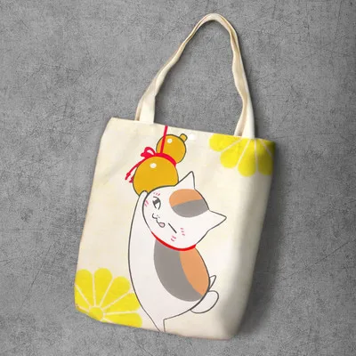 Natsume Yuujinchou Shoulder Bags Women Cute Environmental Shopping Bag Tote Package Crossbody Bags Purses Casual Handbag 