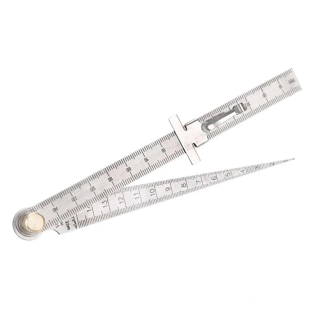 DIYWORK клиновидная конусная линейка сварочный конус Feeler датчик линейка для замера глубины отверстие осмотр для измерительного инструмента 1-150 мм