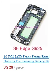 ЖК передняя рамка Корпус для samsung Galaxy A5 A7 A520F A720F средняя Внешняя рамка+ Боковая кнопка громкости