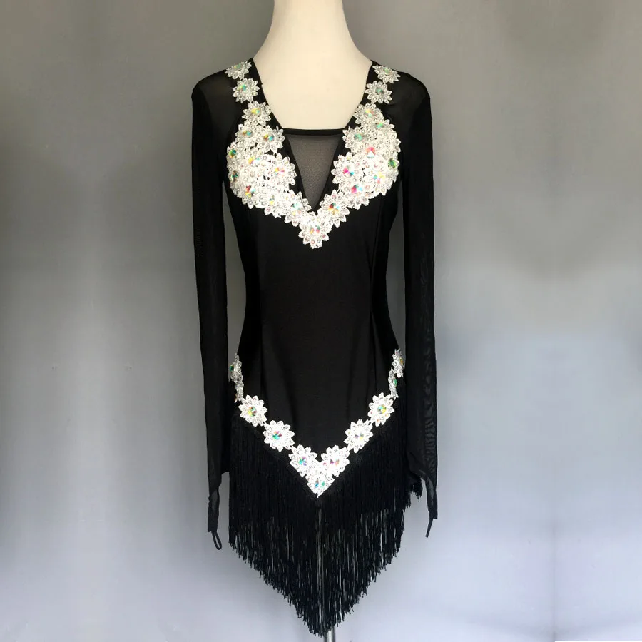 

Custom Adult Latin Dance Performance Wear Female Latin Dance Performance Competition Dress latin dance dress for girls