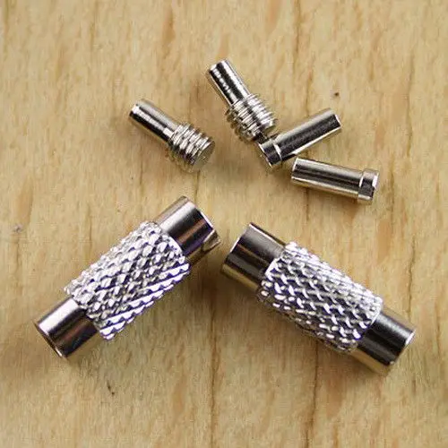 

12sets Stainless Steel Chain screw Clasp findings h0697