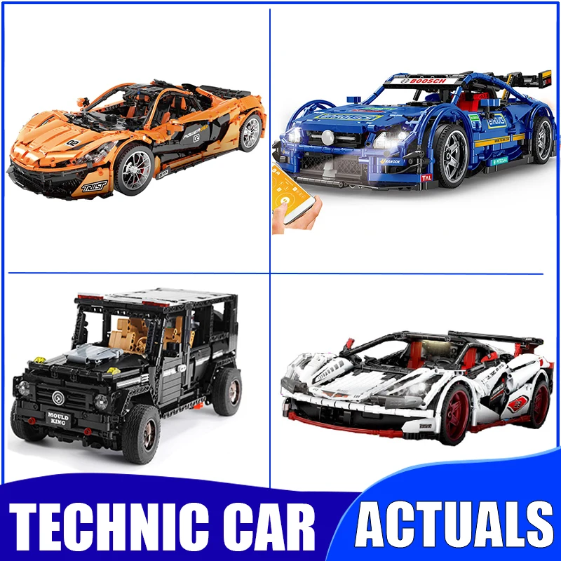 

Technic Car Racer MOC sets model building kits blocks DIY kids toys Compatible WITH legoed for children bricks muscle supercar