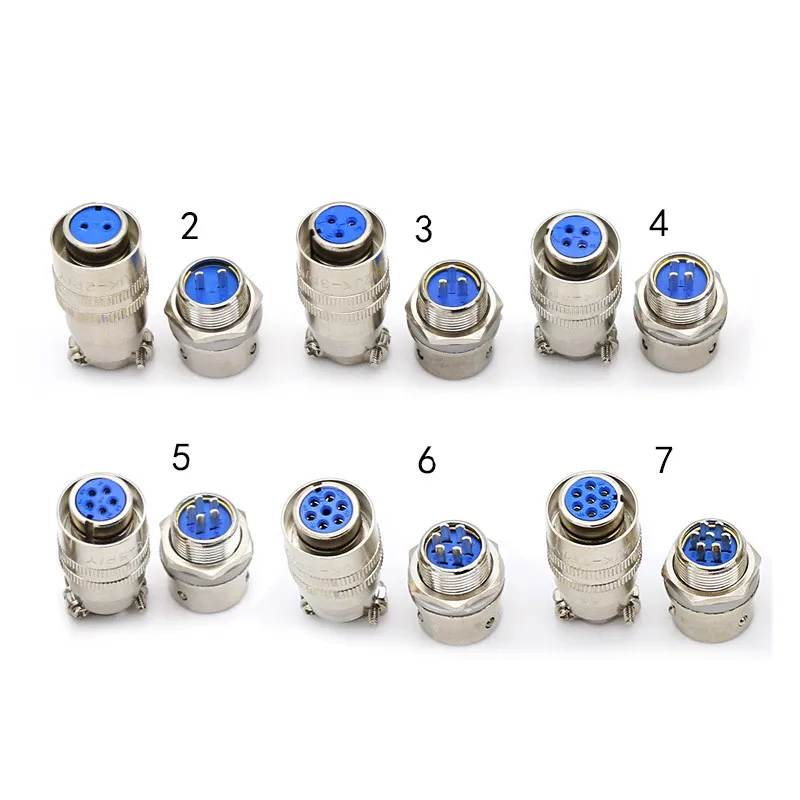 

EziUsin Aviation Interface Plug Socket Connector XS12K4P -2-3-4-5-6-7 XS12