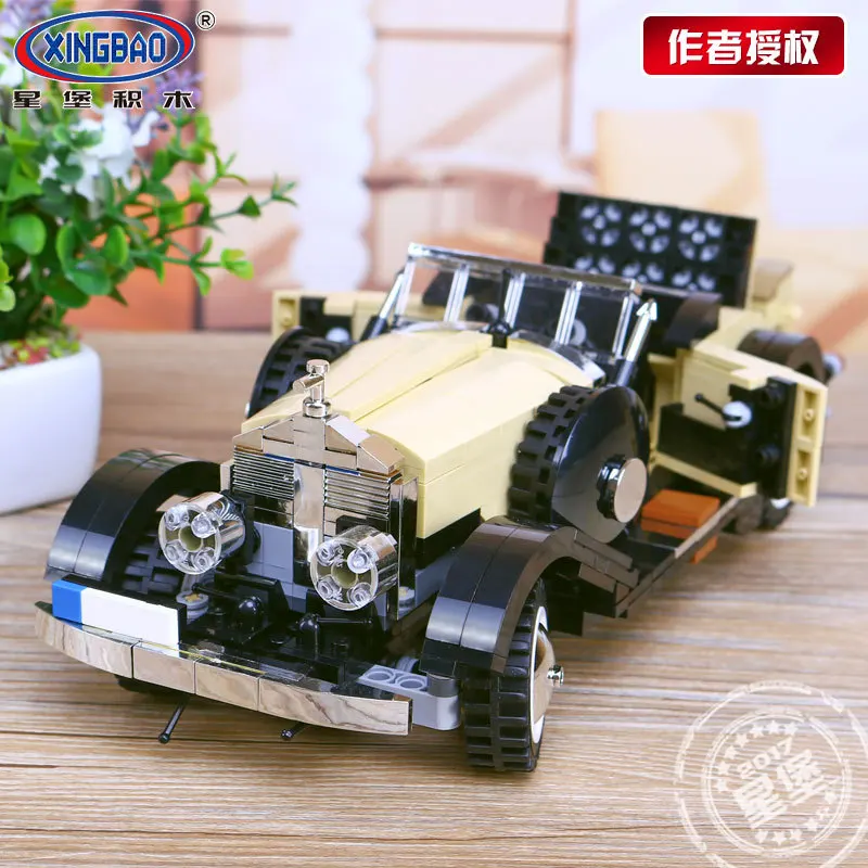 

XingBao 03007 Block 810Pcs Creative MOC Technic Series The Rolls-Royce Noble Set Educational Building Blocks Bricks Toy Model