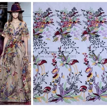 La Belleza распродажа модный стиль смешанные цвета вышитое платье кружевная ткань 47 ''ширина 1 ярд