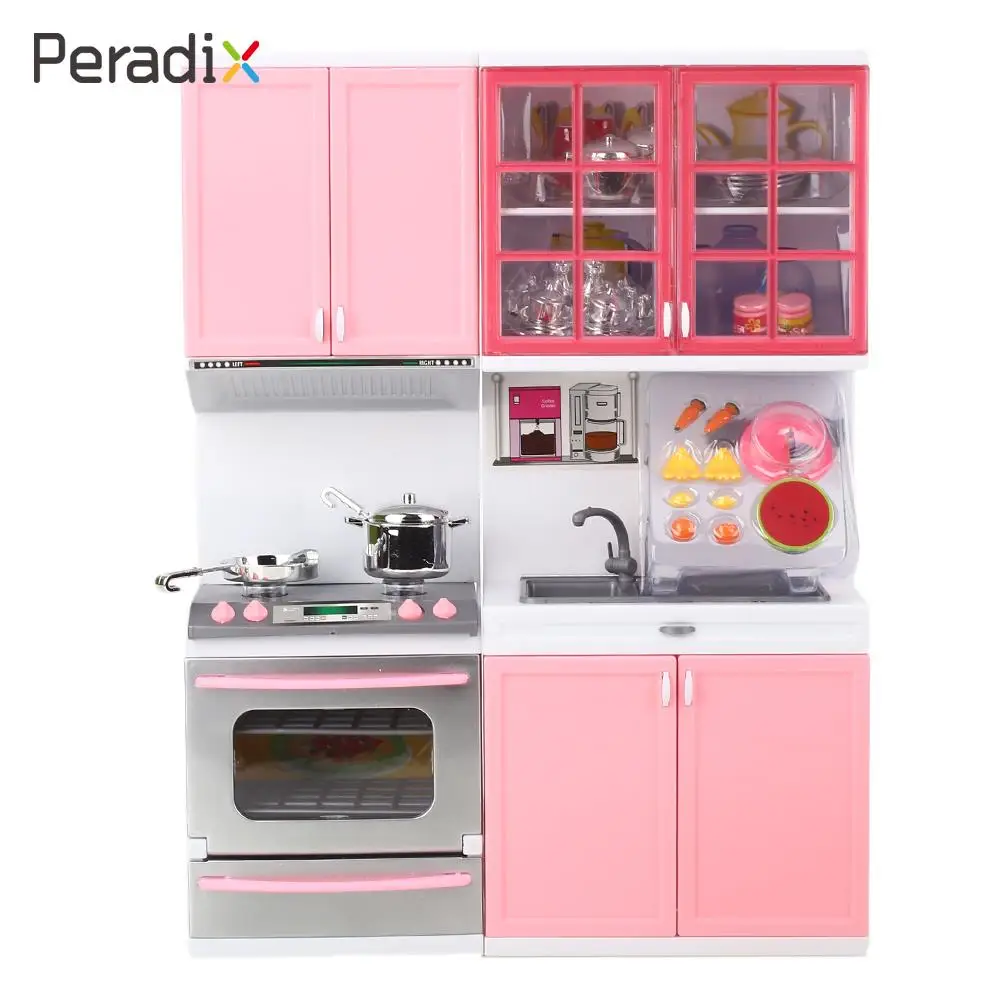 

Cooking Playset Pretend Kitchen Kitchen Toy Home Pretend Play Pink Food Portable 1 Set Plastic Christmas Gifts