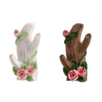 

4PCS Imitation Tree Branch Shape Storage Hooks New Vintage Wall Decor Jewelry Key Clothes Organize Hanging Holder Bathroom Rack