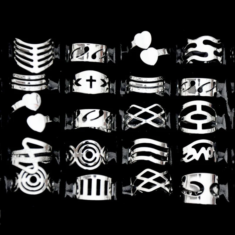 

10pcs Silver Tone Jewelry Women Lady Metal Alloy Rings Adjustable Band Ring Wholesale Lots Mix Size Cheap Free Ship