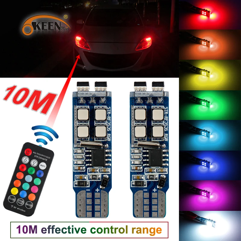 led canbus rgb t10 lights