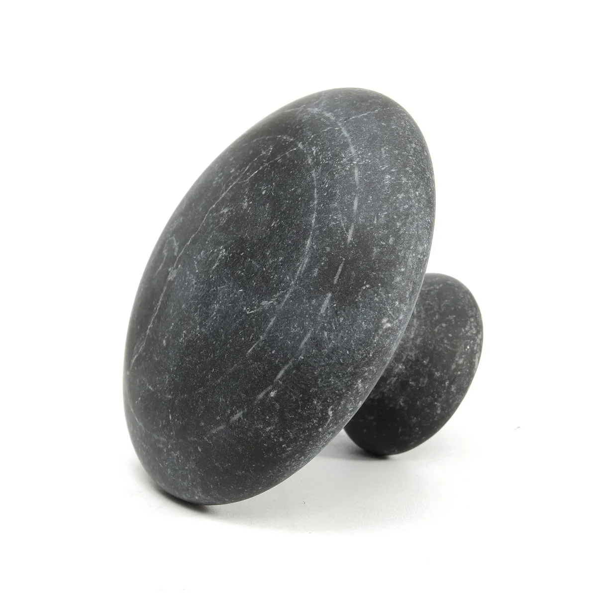 1pcs Natural Black Bian Stone Needle Gua Sha Massage Mushroom Shape Facial Scraping Therapy Acupuncture Relaxation Health Care