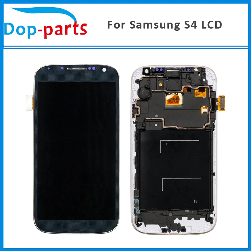 

50Pcs Wholesale For Samsung Galaxy S4 i9500 i9505 i9515 i337 LCD Display Touch Digitizer Screen+Frame Assembly Replacement