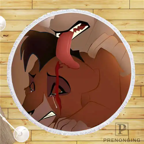 На заказ DIY из микрофибры по индивидуальному заказу ткань the_lion_king (3) Круглый пляжный коврик полотенце напечатано по требованию 150 см #19-01-28-90