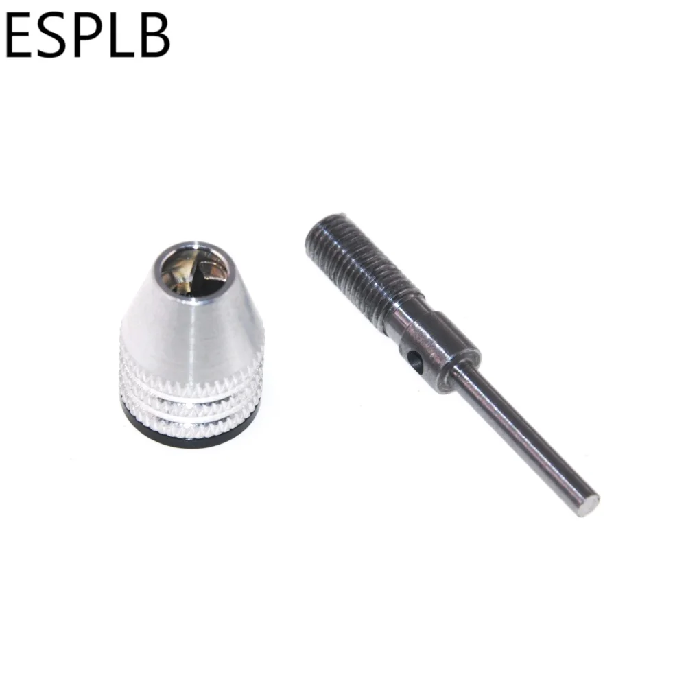 ESPLB 열쇠가없는 드릴 척 0.3-3.4mm 2.35mm/3mm 알루미늄 합금 생크 드릴 미니 비트 퀵 체인지 어댑터 비트 변환기 도구