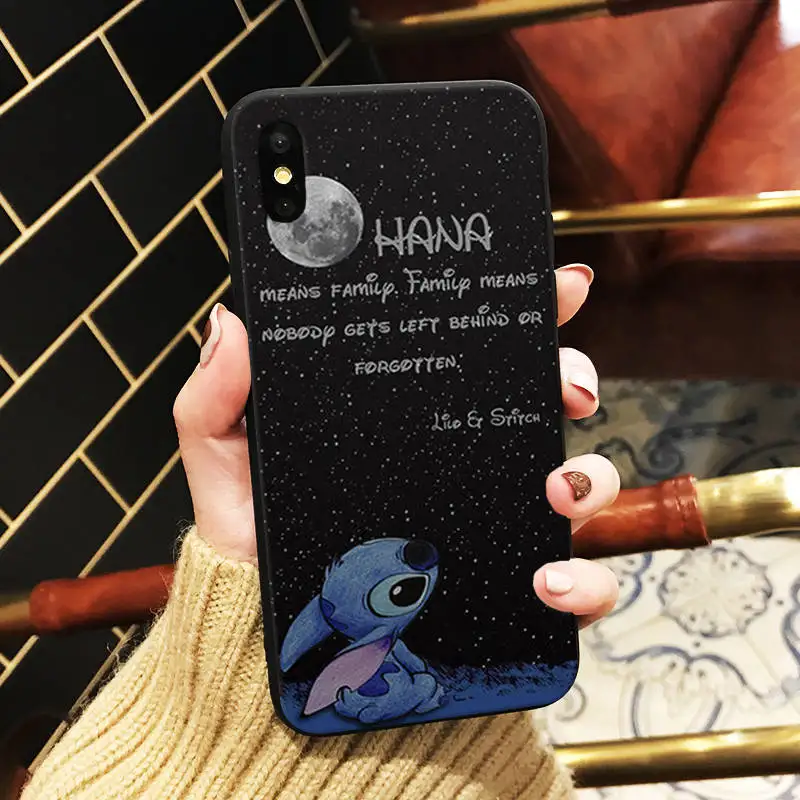 Lilo Stitch Ohana чехол s Мягкий силиконовый чехол для iPhone 11 Pro Max XR XS 5S SE 6 6S 7 8 Plus чехол для телефона TPU Capinha Coque