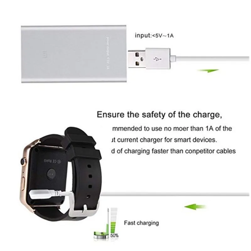 1 шт. Универсальное зарядное устройство для смарт часов KW88 KW18 GT88 G3 Smartwatch USB Кабель