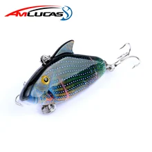 Amlucas VIB, приманка для рыбалки, 3D глаза, 5,5 см, 7,9 г, жесткая приманка, вибрационная приманка, воблеры для рыбы, окуня, WE56