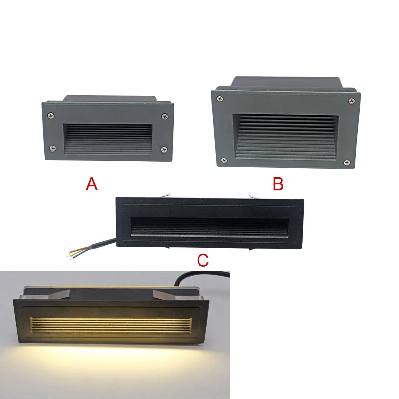 3 Вт наружный светодиодный светильник, водонепроницаемый лестничный светильник, настенный встраиваемый подземный светильник, светильник ing Deck Foot, светильник s 85-265V IP65