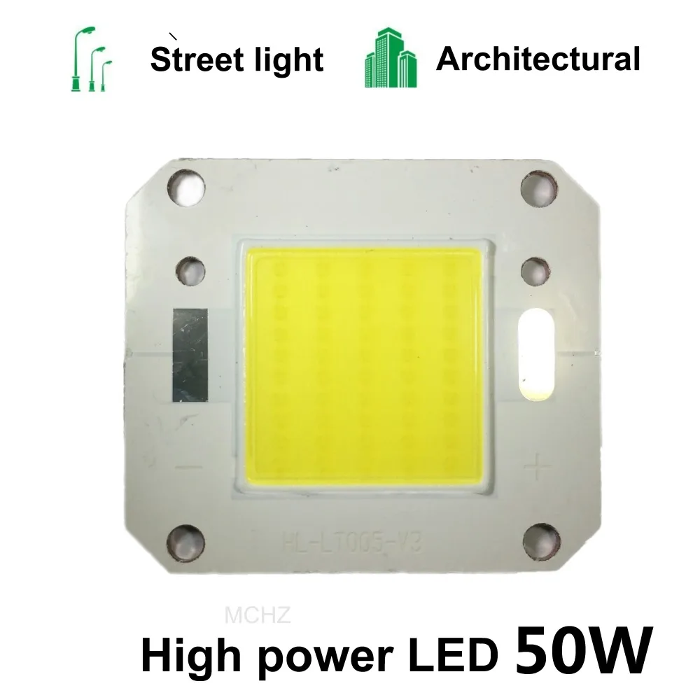 

7ps 50W COB LED Chip Lamp Bulb Chips for Spotlight Floodlight Garden Square DC 30V 32V 34V 36V Integrated LED Light Beads