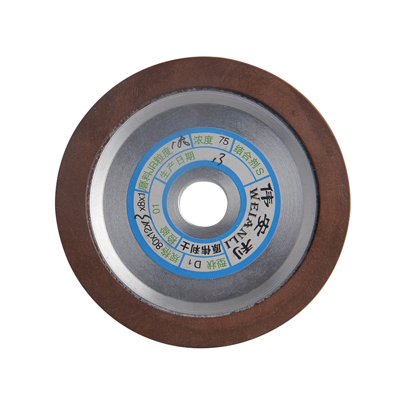  80mm Diamond Grinding Wheels Grinding Dish Wheels 150/180/240/320 Grain For Milling Cutter Tool Pow