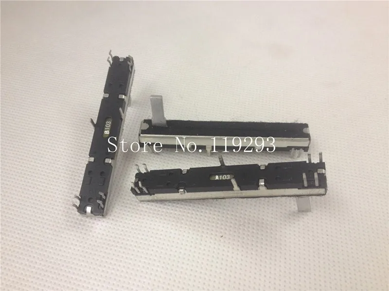 

[BELLA]Joint venture factory black mixer 6 cm B10KX2 double fader potentiometer B103 B10K 15MM--10PCS/LOT