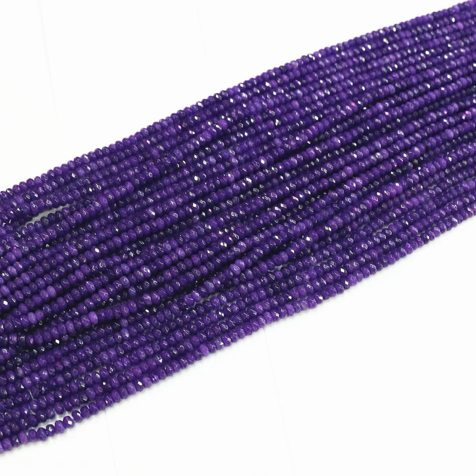 Natural ametrine stone 2x4mm faceted abacus round loose beads diy jewelry 15″ B565