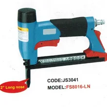 Длинный нос воздуха степлер FS8016-LN 1/" Пневматический тонкий 12,7 мм Корона Степлер, U Стиль гвоздь, длина гвоздя: 6-16 мм 4-6BAR 60-100psi