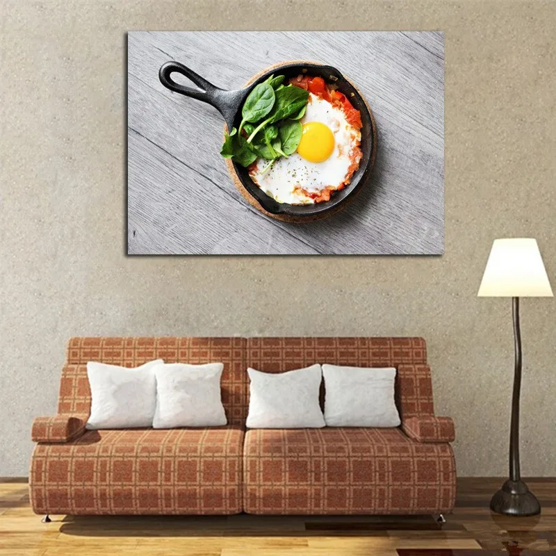 

Pan Fried Eggs Home Decor Wall Painting Not Framed Poster HD Printing Resturant Kitchen Decoration Delicious Food Canvas Art