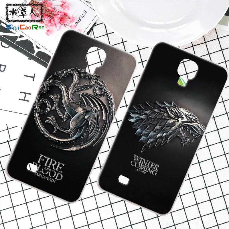 

ShuiCaoRen Silicone Case For Samsung Galaxy SIV I9500 Retra Game of Thrones Cover Coque Ice and Fire Fundas For Samsung S4