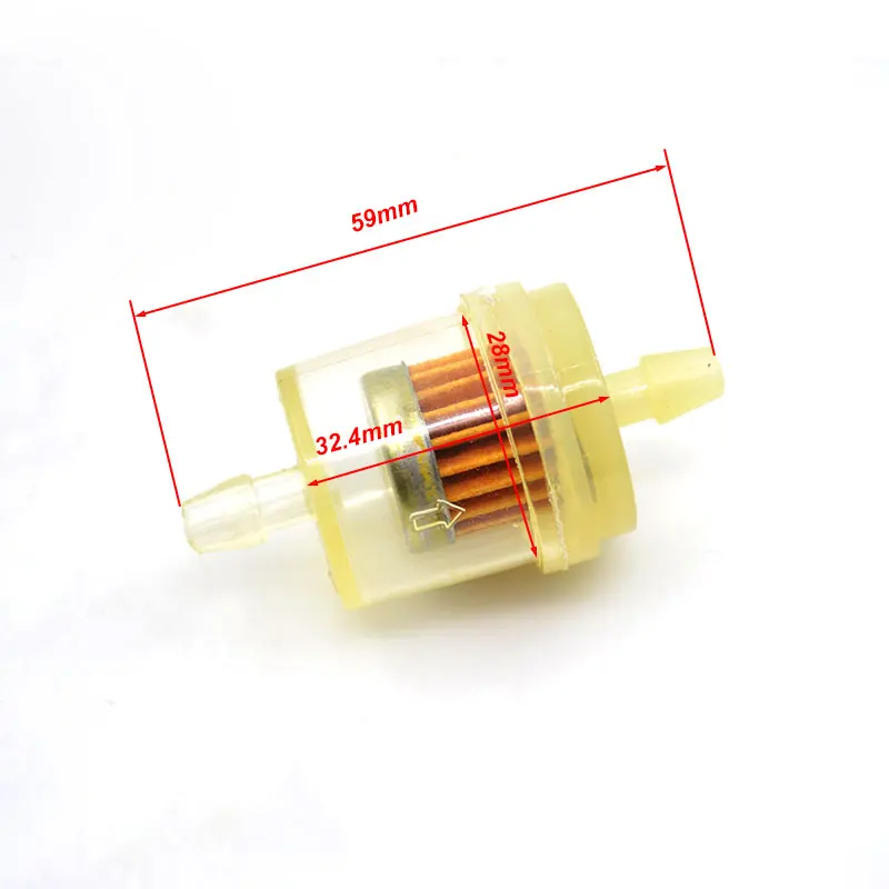 Motorcycle 6mm Car Dirt Pocket Bike Oil Filter Petrol Gas Gasoline